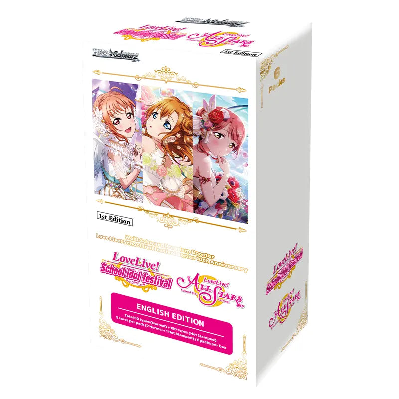 Weiss Schwarz - Love Live! School idol festival Series 10th Anniversary - Premium Booster Box (6 Packs)